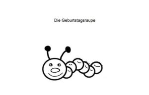 Geburtstagsraupe